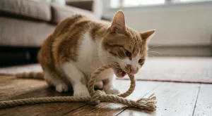 Gebeten door een kat